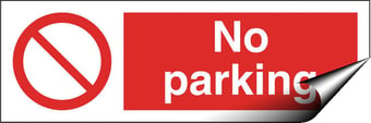 Picture of No Parking Sign - 300 X 100Hmm - Self Adhesive Vinyl - [AS-PR61-SAV]