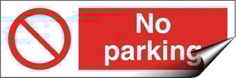 picture of No Parking Sign - 300 X 100Hmm - Self Adhesive Vinyl - [AS-PR61-SAV]