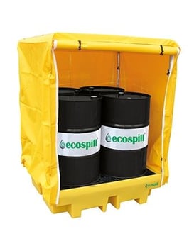 Picture of Ecospill Polyethylene 4 Drum Soft-top Spill Pallet - Drum Not Included - [EC-P3201413]