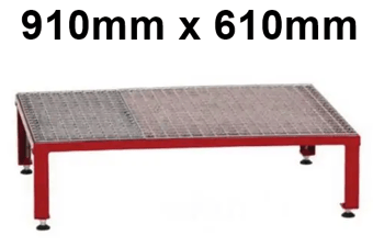 picture of Slingsby Adjustable Modular Work Platform - Red - 910mm - Adjustable Height 230-300mm - [SLB-434973] - (LP)