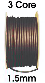 picture of HO7RNF 3 Core 1.5mm X 100 Metres Black Rubber Cable - [HC-H071.53C]