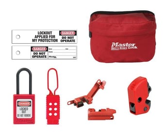 picture of MasterLock Electrical Lockout / Tagout Kit - [MA-ELECKIT]
