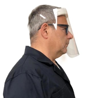 picture of Medical Anti-Fog Disposable Faceshield with Foam - [MXW-FOAMFACESHIELD]