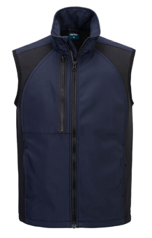 picture of Portwest CD876 - WX2 Eco Softshell Gilet 2L Dark Navy Blue - PW-CD876DNR