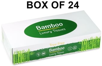 picture of Bamboo Facial Tissues 2 Ply - Oblong Box - Box of 24 - [MCS-TFBOT] - (LP)