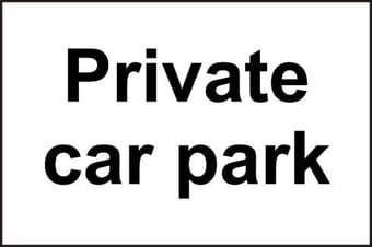 picture of Spectrum Private Car Park – SAV 300 x 200mm – SCXO-CI-14490