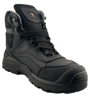 Picture of Tuffking Viking Black Crazy Horse Leather Safety Boot S3 WR SRC HRO - TUFF-DRY Waterproof Membrane - GN-2125