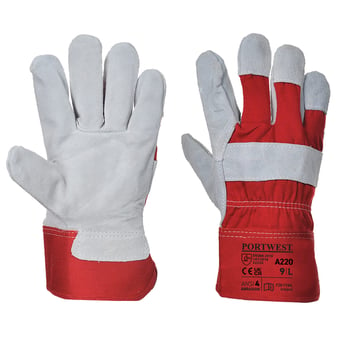 Picture of Portwest A220 Premium Chrome Red Rigger Gloves - Box Deal 96 Pairs - IH-PWA220RER