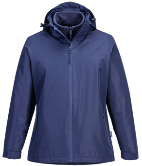 picture of Portwest S574 - Women's 3-in-1 Jacket Navy Blue - PW-S574NAR