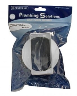 Picture of 100mm Round to Rectangle Female Adaptor -  CTRN-CI-PA367P