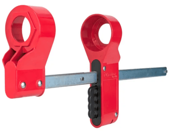 picture of Master Lock Red Blind Flange Lockout Device - Medium - [MA-S3923]