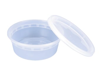 Picture of Plastic Round Container - 8 oz - Includes Lid - Pack of 240 - [GCSL-PH-20017040]