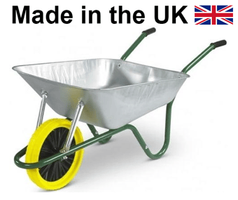 picture of Walsall Easiload - Heavy Duty Wheelbarrow - Galvanised Pan - Puncture Proof Wheel - 85 Litre - Green [WB-ELTPPW] 
