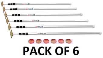 picture of ZipWall® 12 - Spring-loaded Poles - 3.6m - 150cm x 11cm x 10cm - Pack of 6 - [ZP-SLP6]