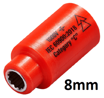 picture of ITL - 3/8" Insulated Drive Socket - 8mm - [IT-01716]