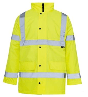 Picture of Yellow Hi-Vis Parka Jacket EN 471 Class 3 - SP-PARKA-Y - (SP) - (DISC-R)