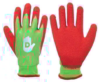 picture of Stop N' Go Go-X D Crinkle Latex Fully Coated Handling Gloves - Pair - PT-40177
