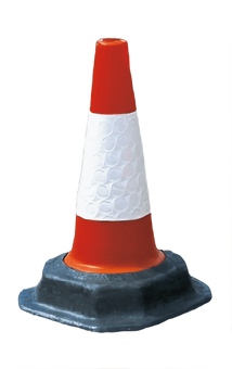 picture of TRAFFIC-LINE Traffic Cone TC2 - 460mmH - D2 Sleeve - Recycled Base - [MV-350.18.349]