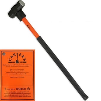 Picture of Shocksafe 14lb Sledge Hammer - BS8020:2012 Insulated - [CA-14DFFGINS]
