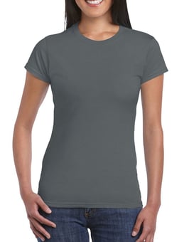 picture of Gildan 64000L Softstyle® Ladies T-Shirt - Charcoal Grey - BT-64000L-CHARCOAL