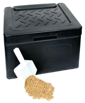 Picture of 30 Litre Mini Grit Bin Kit - Contains 10kg Bag Of De-Icing Salt - [SL-GRIT5]