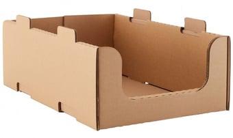 Picture of BiGDUG Cardboard Stacking Pick Bin - 200h x 400w x 600d mm - Pack of 10 - [BDU-CSPB24610]