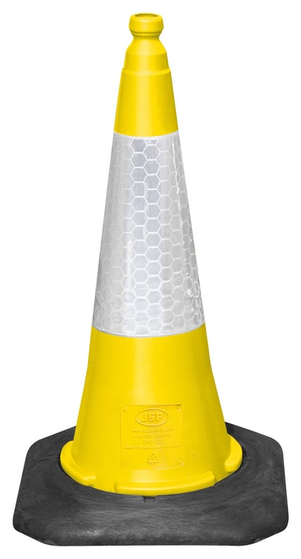 JSP Dominator 75cm Traffic Cone with Sealbrite Sleeve - Yellow - [JS-JBF069-240-200]