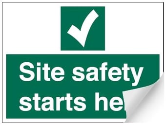 picture of Site Safety Sign - 600 x 450Hmm - Self Adhesive Vinyl - [AS-MA205-SAV] 
