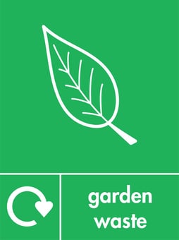 Picture of Recycling Signs - Garden Waste - 300 X 400Hmm - Rigid Plastic - [AS-WR57-RP]