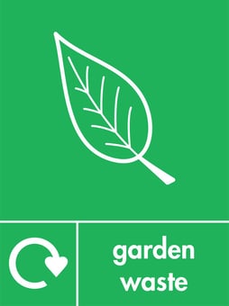 picture of Recycling Signs - Garden Waste - 300 X 400Hmm - Rigid Plastic - [AS-WR57-RP]