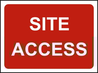 Picture of Spectrum 600 x 450mm Temporary Sign - Site Access - [SCXO-CI-13161-1]