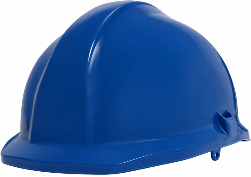 Centurion 1125 - Blue Unvented Safety Helmet - Reduced Peak - Slip Ratchet - [CE-S17BA]