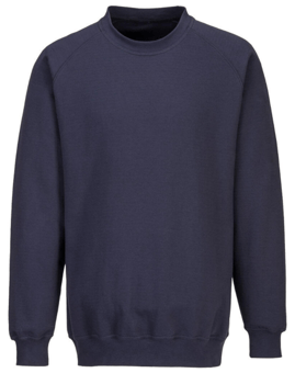 Picture of Portwest - Anti-Static ESD Sweatshirt - Navy Blue - Carbon Fibre - 300g - PW-AS24NAR