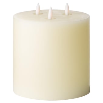 Picture of Hill Interiors Luxe Collection Natural Glow LED Ivory Candle - [PRMH-HI-19998]