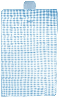 picture of Summit Oxford Picnic Blanket Gingham Blue 145cm x 80cm - [PI-710054]