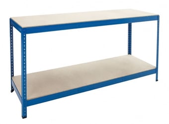 Picture of BiGDUG Essentials Industrial Workbench - Chipboard Worktop - 900h x 1800w x 600d mm - [BDU-350WBB]