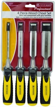 picture of Wood Chisel Set - 4 Piece - Sizes 1/4", 1/2", 3/4" and 1" -  [CI-WC07P] - (DISC-X)