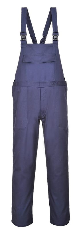 picture of Portwest Bizflame Pro Bib and Brace Trouser - Navy - Regular Leg - Conforms to EN11612 EN11611 EN 1149-5  - PW-FR37NAR