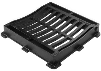 picture of Hinged Gully Grating and Frame - Dished Top - Driveways and Pedestrian Areas - 350 (L) x 333 (W) x 50 (D) - CD-58DDI