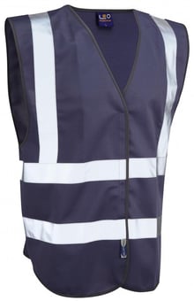 Picture of Pilton - Navy Blue Reflective Waistcoat - Non EN471 - LE-W05-NV