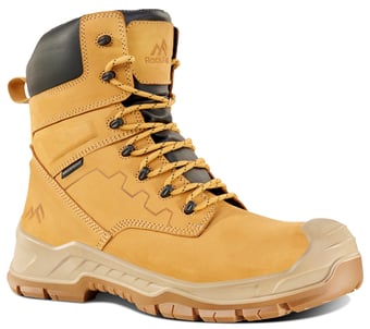 picture of Rock Fall RF752 Hampton Honey High Leg Waterproof Safety Boot with Side Zip - RF-RF752