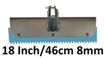 picture of Dub'l-lif Serrated Notched Squeegee Blue - 18 Inch/46cm 8mm - [DBL-SNSBL8] - (LP)