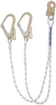 Picture of Kratos Y Forked Kernmantle Twin Rope Fall Resistant Lanyard 1.5 mtr - [KR-FA-40-600-15]