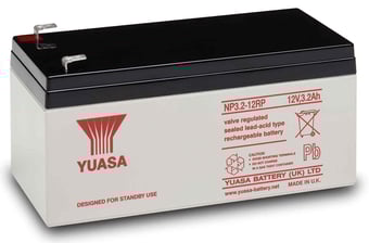 picture of Yuasa NP3.2-12 20HR Valve Regulated Lead Acid Rechargeable Battery - 12v 3.2Ah - [BRH-SLAYUANP3.2-12]