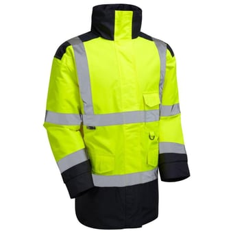 picture of Tawstock - Yellow/Navy Hi-Vis Anorak - LE-A01-Y/NV