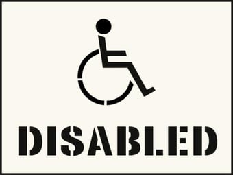 picture of Disabled Stencil (190 x 300mm) - SCXO-CI-9528