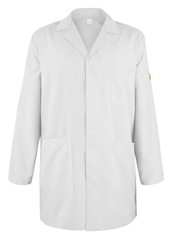 picture of Eurostat ESD Anti-Static Lab Coat - White - ERS-51-100-29 - (LP)
