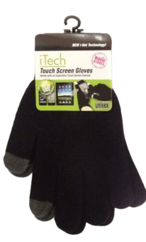 picture of iTech Touch Screen Gloves- One Size - Black - PI-065/135 - (DISC-W)