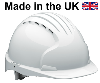 picture of JSP - EVO5 Olympus White Hard Hat - Wheel Ratchet - Vented - [JS-AKF170-000-100]