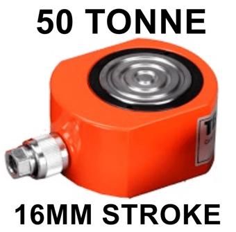 picture of Tecpos Low Profile Pad Cylinder - 50 Tonne - 16mm Stroke - [GT-TSLC5016]